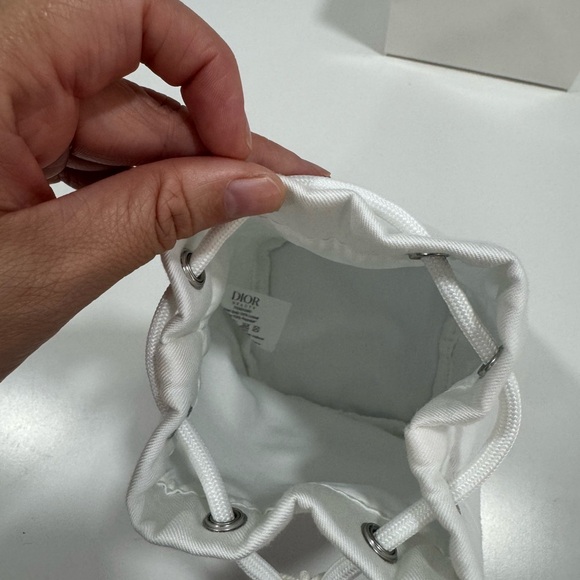 Dior Ivory Drawstring Bag - Picture 4 of 5